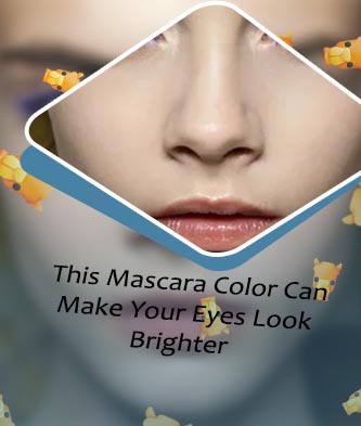 Blue mascara green eyes