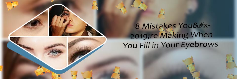 Different eyebrow makeup