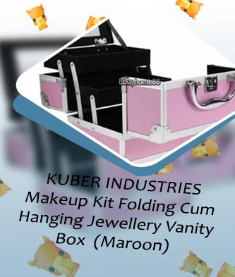Folding makeup box