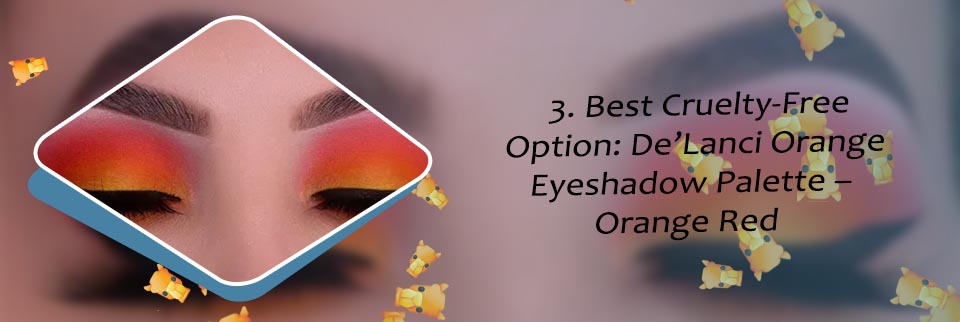 Orange brown eyeshadow