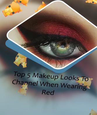 Red and black eyeshadow looks