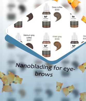 Semi permanent ink for eyebrows
