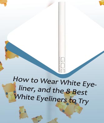 White gel eyeliner pencil
