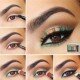 Peach and Green Eye Makeup Tutorial